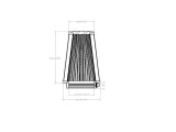 aFe POWER Universal Clamp-On Air Filter w/ D2 Dura-Dry Media - 3-1/2in F x 5in B x 3-1/2in T x 7in H thumbnail 6