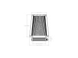 aFe POWER Universal Clamp-On Air Filter w/ D2 Dura-Dry Media - 4in F x 6in B x 4-3/4in T x 7in H thumbnail 6