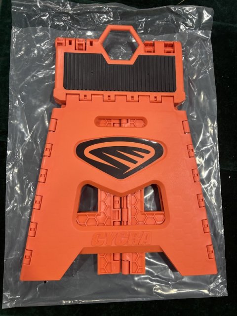Cycra Fold Up Motostand Orange W/Decal thumbnail 3