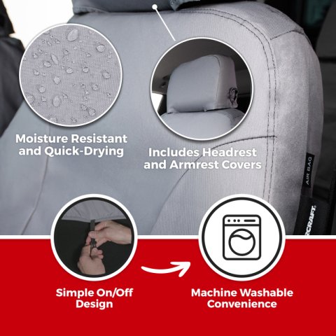Covercraft 26 Toyota Rav4 Polycotton SeatSaver Custom Front Row Seat Covers thumbnail 2