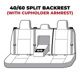 Covercraft 23-26 Toyota Corolla Endura PrecisionFit Custom Second Row Seat Covers thumbnail 4