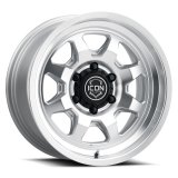 ICON Nuevo 17x8.5 / 6x5.5 / 25mm / 5.75in BS Silver Machined Wheel thumbnail 1