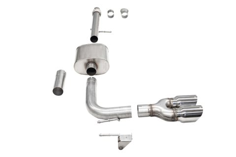 Corsa 14-16 Chevy Silverado 3.0in Catback Front Axle Exit Exhaust w/ Twin 4.0in Polished Pro Tips