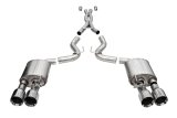 Corsa 20-22 Ford Mustang GT500 3.0in Dual Rear Exit Catback w/ Twin 5.0in Pol. Straight Cut Pro Tip thumbnail 1
