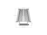 aFe Magnum FORCE Intake Replacement Air Filter w D2 Dura-Dry Media 4in F x8in B x5-1/2in T x7in H thumbnail 4