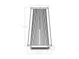 aFe Magnum FORCE Intake Replacement Air Filter w/ D2 Dry Media 5in F x7-1/2in B x5-1/2in T x12inH thumbnail 2