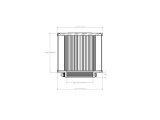 aFe Magnum FORCE Intake Replacement Air Filter w/ D2 Dry Media 4in F x7in B x7in T x6in H thumbnail 4