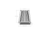 aFe Momentum Intake Replacement Air Filter w/ D2 Dura-Dry Media 4-1/2in F x6in B x4-1/2in T X 6in H thumbnail 4