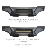Go Rhino 24-26 Toyota Tacoma (4dr) (w/o TRD Skid Plate) Element Front Bumper w/ Power Bar - Tex. Blk thumbnail 5