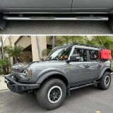 Go Rhino 21-26 Ford Bronco (4dr) 4000 Series Side Steps - Cab Length - Tex. Blk thumbnail 4