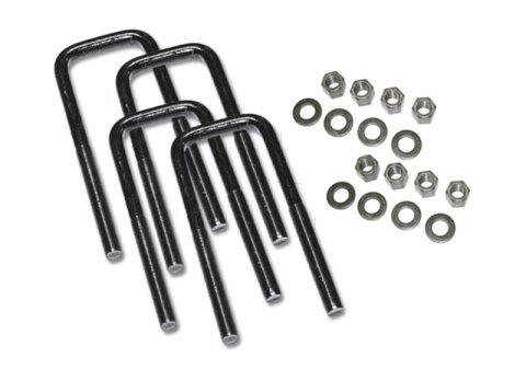 Superlift U-Bolt 4 Pack 9/16x2-1/2x8 - Square w/ Hardware
