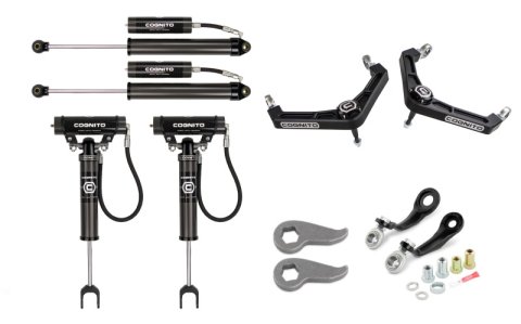 Cognito 20-26 Chevrolet Silverado 2500 HD 3in Premier Billet UCA Leveling Kit w/ 2.0 RR Shocks thumbnail 1