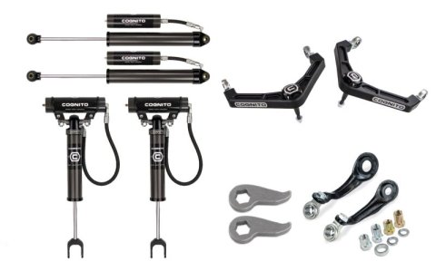 Cognito 20-26 Chevrolet Silverado 2500 HD 3in Premier Billet UCA Leveling Kit w/ 2.0 RR Shocks thumbnail 3