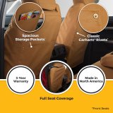 Covercraft 22-26 GMC Sierra 1500 Carhartt SeatSaver Custom Seat Cover - Brown thumbnail 4