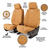 Covercraft 26-Toyota RAV4 Hybrid Carhartt SeatSaver Custom Seat Cover - Brown thumbnail 2