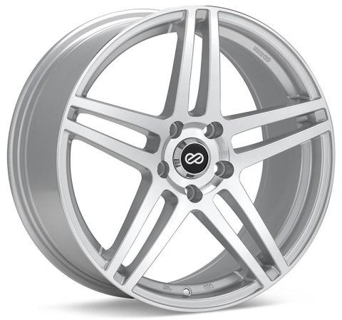 Enkei RSF5 16x7 5x100 45mm Offset 72.6mm Bore Silver Machined Wheel