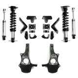 QA1 2019+ Chevrolet Silverado / GMC Sierra 1500 Double Adjustable 4/5in Lowering Kit w/ Spindles thumbnail 1