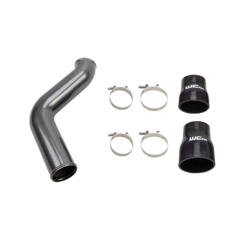 Wehrli 19-24 Cummins 6.7L Passenger (Hot) Side 3.5in Intercooler Pipe - Fine Texture Black