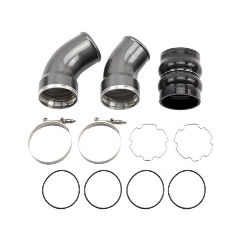 Wehrli 06-10 GM Duramax LBZ/LMM Passenger Side 3.5in Intercooler Pipe - Candy Red