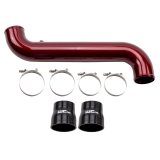 Wehrli 11-16 GM Duramax LML Passenger Side 3.5in Intercooler Pipe - Bengal Grey thumbnail 1