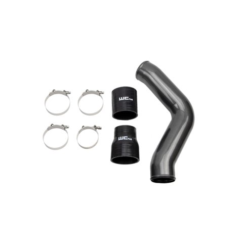 Wehrli 13-18 Cummins 6.7L Driver Side 3.5in Intercooler Pipe - Bronze Chrome