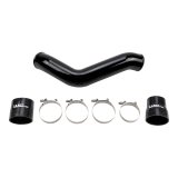 Wehrli 19-24 Cummins 6.7L Driver Side 3.5in Intercooler Pipe - Gloss Black thumbnail 1