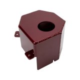 Wehrli 17-25 Ford Power Stroke 6.7L Brake Reservoir Cover - WCFab Red thumbnail 2