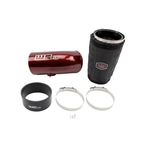 Wehrli Cummins High Mount 2nd Gen Swap 5in Intake Kit - Candy Red