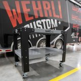 Wehrli Modular Steel Work Bench Top/Shelf Kit - 32in x 48in x .120in Thick (Stainless Steel & Grey) thumbnail 2