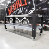 Wehrli Modular Steel Work Bench Top/Shelf Kit - 32in x 90in x .120in Thick (Grey & Raw Steel) thumbnail 1