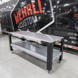 Wehrli Modular Steel Work Bench Top/Shelf Kit - 32in x 90in x .120in Thick (Grey & Raw Steel) thumbnail 2