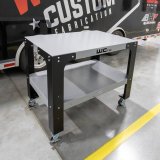 Wehrli Modular Steel Work Bench Top/Shelf Kit - 32in x 48in x .120in Thick (Raw Steel) thumbnail 1