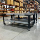 Wehrli Modular Steel Work Bench Top/Shelf Kit - 42in x 90in x .120in Thick (Raw Steel) thumbnail 3