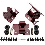Wehrli 01-10 GM Duramax LB7/LLY/LBZ/LMM Heavy Duty Engine Mount - WCFab Red thumbnail 1