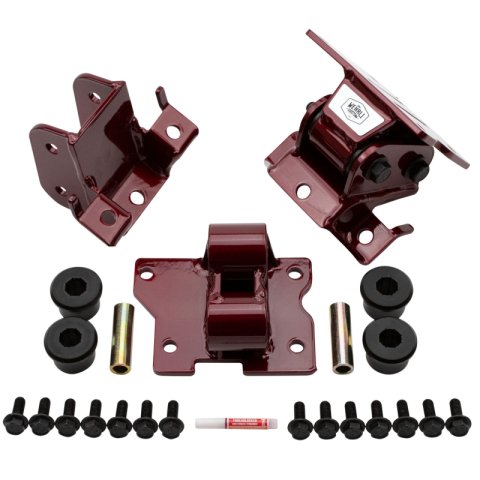 Wehrli 01-10 GM Duramax LB7/LLY/LBZ/LMM Heavy Duty Engine Mount - WCFab Red