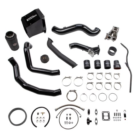 Wehrli 01-04 GM Duramax LB7 S300 Single Turbo Install Kit - Brizzle Blue
