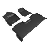 3D MAXpider 23-26 Ford F-250/F-350/F-450 Crew Cab Kagu Black Full Set thumbnail 1