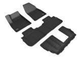 3D MAXpider 20-25 Cadillac XT6 (7-Seat Only) Kagu Black Full Set thumbnail 1