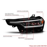 Anzo 2023+ Chevy Colorado Full LED Proj. Headlights w/ Black Housing - Seq. Lightbar w. DRL thumbnail 5