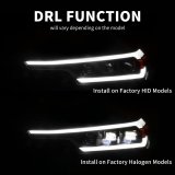 Anzo 2023+ Chevy Colorado Full LED Proj. Headlights w/ Black Housing - Seq. Lightbar w. DRL thumbnail 6