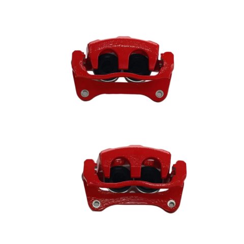Power Stop 09-15 Toyota Venza Front Red Caliper w/Bracket (Pair)