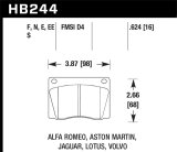 Hawk Performance Blue 9012 Racing Brake Pads HB244E.624 Pads, Ferro-Carbon, 9012, Front, Set thumbnail 1