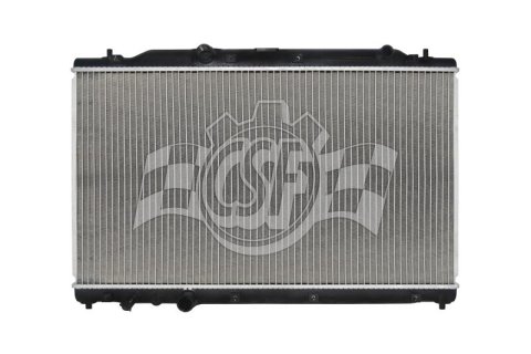 CSF Radiators 3963 Radiator, Aluminum/Plastic, Natural, Downflow, Upper Driver Side Inlet, Lower Driver Side Outlet, Turbocharged, for use on Honda®, Each thumbnail 2