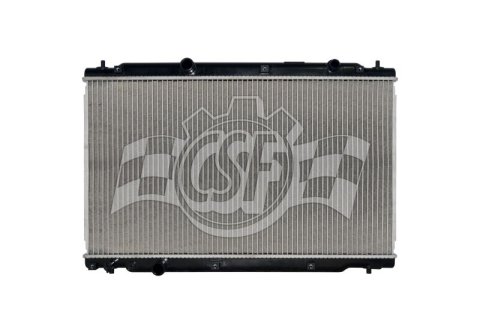 CSF Radiators 3952 Radiator, Aluminum/Plastic, Natural, Downflow, Upper Driver Side Inlet, Lower Driver Side Outlet, for use on Honda®, Each thumbnail 2