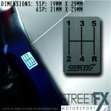STI GearShift H-Pattern  - 6 Speed - R Top Right thumbnail 1