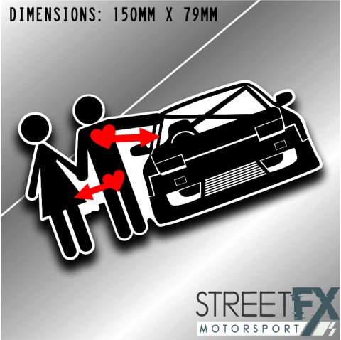 Love Lust 86 180sx Sticker Graphic bumper window jdm v8 car ute aussie vinyl thumbnail 2
