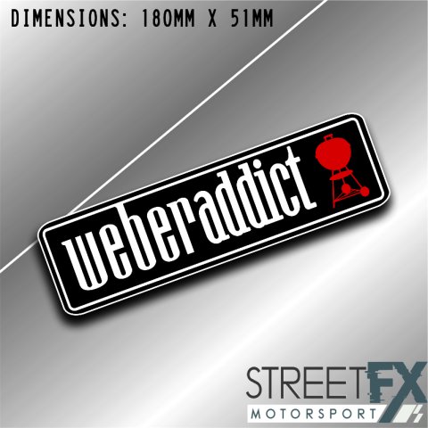 Weber Addict Sticker Decal 4x4 4WD Camping Caravan Trade Truck Aussie Adventure thumbnail 2