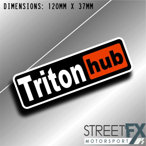 Triton Hub Sticker Decal 4x4 4WD Camping Caravan Trade Truck Aussie Adventure thumbnail 1