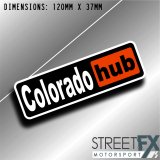 Colorado Hub Sticker Decal 4x4 4WD Camping Caravan Trade Truck Aussie Adventure thumbnail 1