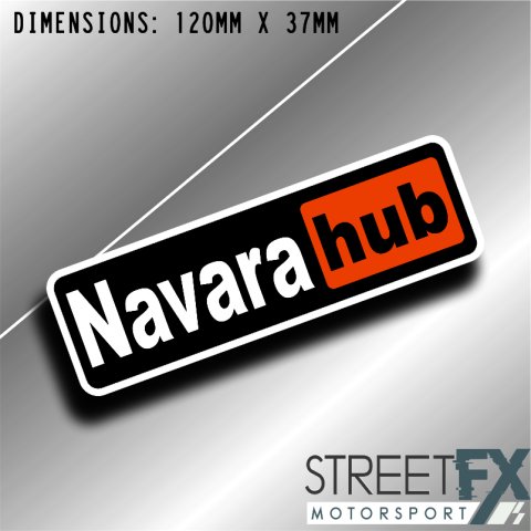 Navara Hub Sticker Decal 4x4 4WD Camping Caravan Trade Truck Aussie Adventure thumbnail 1